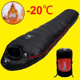 Sacos de dormir Ganso branco muito quente no estilo de dormir de estilo adulto cheio de mamãe para o inverno Térmica 4 tipos de espessura Camping T221022