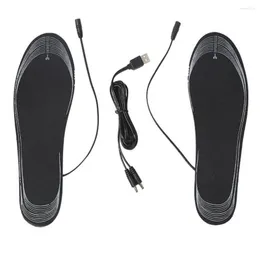 Sports Socks USB Electric Heated Insoles Women Men Shoe Winter Outdoor Sport For Feet Warm Sock Pad Ma