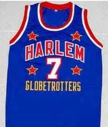 Genähtes Vintage-Basketballtrikot „TOO TALL“ HALL HARLEM GLOBETROTTERS mit beliebigem Namen und Nummerntrikot