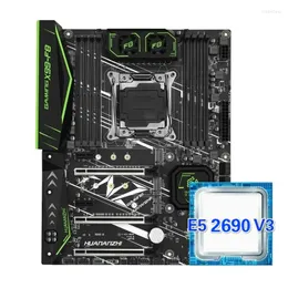 Motherboards Huananzhi X99 F8 Motherboard Slot LGA 2011-3 Set mit Kit Xeon E5 2690 V3 Unterstützung DDR4 Speicher