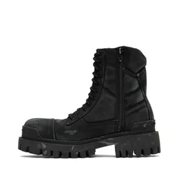 23FW Winter Retro Water wash Tick sole Outdoor matin Boots canvas Exclusive High top designer Botas