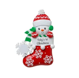 Baby Pierwsza ozdoby świąteczne ozdoby świąteczne ze śniegiem z płatkiem śniegu-płaszcz-chrystmas-Nornament Sn4738