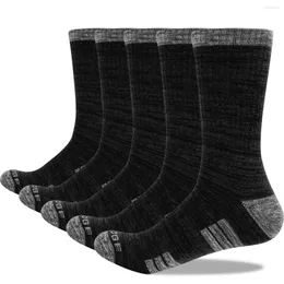 Sports Socks YUEDGE Men's Cushion Breathable Wick Thick Winter Thermal Warm Casual Golf Fitness Outdoor Crew