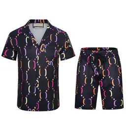 2022 高級デザイナー男性ビジネスブラックゴールドプリントシャツメンズドレスシャツスタンドカラーボタンアップシャツシュミーズ M-3XL