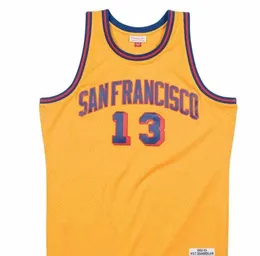 Stitched Vintag Sanfrancisco 1962-63 Wilt Chamberlain College Basketball Jersey custom any name number jersey