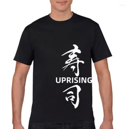 Men's T Shirts Creative Fun 00% Pure Selling Uprising T-shirt Short Sleeve Adult Cotton Round Neck