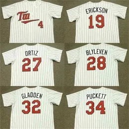 Proword C202 Men 57 Johan Santana 34 Kirby Puckett 38 Rick Aguilera 48 Torii Hunter 47 Jack Morris 27 Ortiz Baseball Jersey