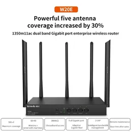 Router Wi-Fi sem fio Enterprise W20E W20E 2 4G 5GHz 1350Mbps Repetidor Wi-Fi com 5 antenas e porta Gigabit 16 Management 210607265J