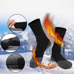 Men's Socks 1Pair Unisex Men Women Winter Warm 35 Aluminized Keep Feet Long Sock Heat Fibers Insulation Below Snow Sports