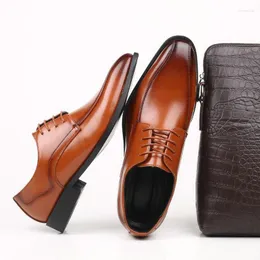 Dress Shoes Big Size 38-48 Men Oxford Design Classic Business Formal Pointed Toe Leather A57-78