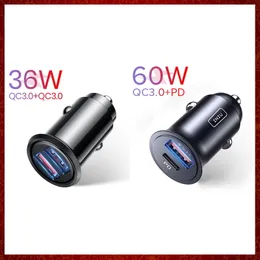 CC142 5A USB Car Charger PD 60W Type C Fast Charging Phone Charger For iPhone 13 12 11 Pro Max 8 Huawei P40 Xiaomi Redmi Samsung