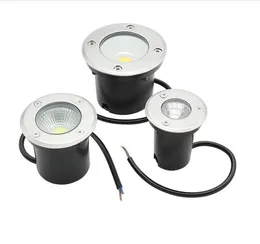 مقاوم للماء LED LED حديقة تحت الأرض مصابيح 3W 5W 7W9W DC12V IP68 في الهواء الطلق مدفونة مسار بقعة بقعة Lnground Lighting 85-265V