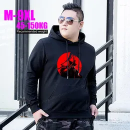 Bluzy męskie 6xl 8xl 9xl Hooded Warrior Graphic Black Hip-Hop Men#39; S Groundsize Hoodie Artist Maling Mash