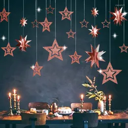 Weihnachtsdekorationen 7 teile/los Twinkle Star Papier Anhänger Girlande Ornamente Für Home Jahr 2022 Natal Noel Decor Navidad