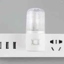 Nattbelysning oss Plug LED Light Wall Mounted Bedside Lamp 3W 110V 4 LEDS Energibesparande hem sovrum nödsituation