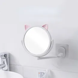Зеркала Симпатичная туалетная зеркала девочек для душа настенная шкаф на стена, круглый круглый анти туманский самостоятельный приоритет, Мироар де Макилэйдж LG50JZ