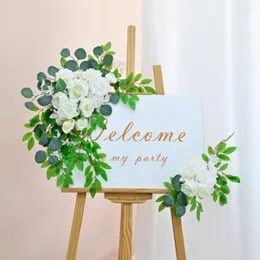 Kwiaty dekoracyjne 2pcs Wed Arch Artificial Flower Rose Peony