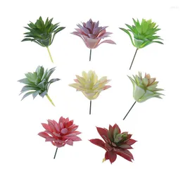 Декоративные цветы 8x9 см зеленые искусственные лотос