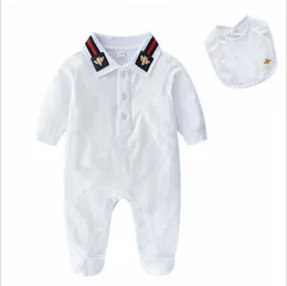 Kläder sätter nya baby bodysuit vår och höst baby pojke hösten ren bomull baby kläder nyfödd långärmad inbunden creeper