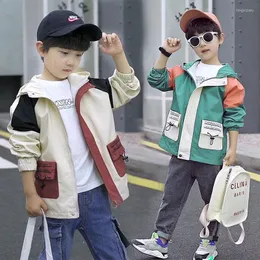 Tench Coats Autumn Boys Jacket Child Spring Windbreaker Fall Chids Fashion Baby 2 10 ~ 14 세 스 플라이 싱 겉옷