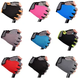 Rowerowe rękawiczki przeciw poślizgowi pół palcami mężczyźni kobiety anty-łaski oddechowe sportowe wiatrówki mtb bicict guantes ciclismo L221024