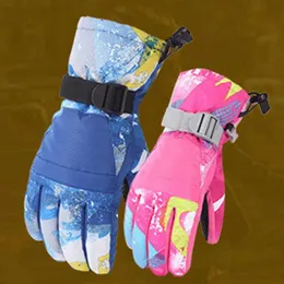 Gants de ski hommes femmes enfants hiver extérieur cyclisme snowboard imperméable guantes L221017