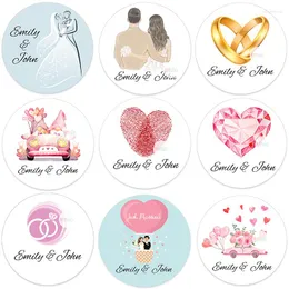 Party Supplies Custom Wedding Stickers Labels Customized Any Text Personalized Marriage Valentine's Day Anniversary Engagement Hen Decor