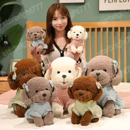 25/35/45 cm Schöne Gekleidete Teddy Hund Plüsch Spielzeug Echte Tier Hund Puppen Kawaii Hunde Kissen Gefüllt für Baby Kinder Geschenke