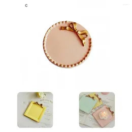 Candle Holders Convenient Holder Base Lightweight Delicate Resin Multi-purpose Anti-cracking Tray Decor