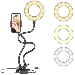Table Lamps LED Fill Light Bracket USB Interface Selfie Live Lamp Desktop Decor Clip Night Lights For Room Pography Studios Lighting