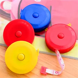 Plastic Mini Tape Measures Soft Retractable 1.5m Flexible Portable Measuring Gauging Tools School Business