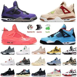 2023 Arrivo all'ingrosso Scarpe da basket 4 4s IV Mens Jumpman Sneakers Cactus Jack Sail Fire Red Black Cat Taupe Haze Scarpe da ginnastica Sport Taglia 13 JERDON