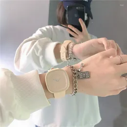 Zegarek marki marki w stylu sportowy pasek skórzany zegarki dla kobiet bransoletki modne bransoletki oglądać kolor owoce dziewczyny prezent kwarc montre femme