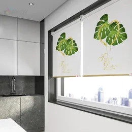 Cortina decorativa de design personalizado Padrão de impressão digital Blinds Roll com logotipo para escritório