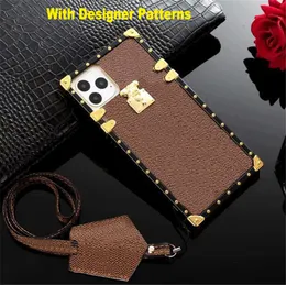 Luxury Desginer Stylish Pu Leather Case för iPhone 14 Pro Max 14Plus 11Promax 12 11 XR XSMAX 7 8 Soft TPU Non-Slip Drop-Proof Shock-Profow Protection iPhone 13Promax Case