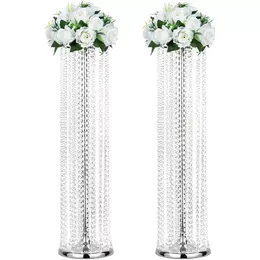 Vaso In Vetro Iridescenete Grigio Moderno 22 Cm - Centrotavola Artigianale Per Fiori Freschi E Secchi, Regalo Elegante - 2