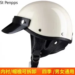 Hełmy rowerowe Retro Safety Riding Hat Rower Hełm na świeżym powietrzu na zewnątrz męskie i damskie sportowe hełm cztery sezony Universal L221014