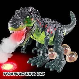 Elektrikli Hayvanlar Bo Toys Elektronik Yürüyüş Dinozoru T-Rex Simüle Gerçekçi Tyrannosaurus Oyuncak