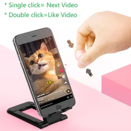 Festlig festleveranser Bluetooth Fingertip Video Controller för TIKTOK Korta videor Sida Vänd som mobiltelefon Knappsatser Remote Control Ring Device