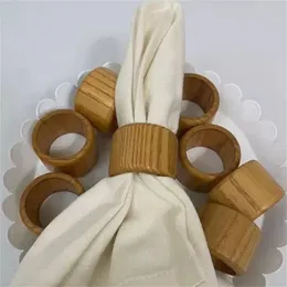 Оптовая домашняя декор ручной деревянной салфетки кольцо деревянные салфетки кольца кольца кольца ремесленники