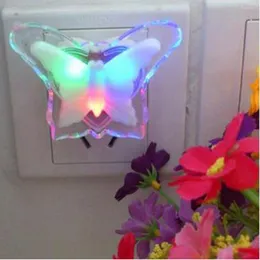 Luzes noturnas Creative LED Light Butterfly Shapet Lâmpada Romântica Energia Decoração da Sala de Energia