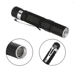 Flashampar facklor Mini XPE LED Tactical Portable Penlight Torch Pocket Handy Light Lanterna 1 Switch Mode Outdoor Camping