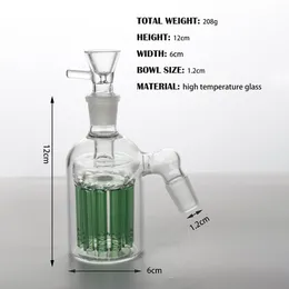 Akcesoria Bong Hakahs klasyczny niebieski/przezroczysty łapacz popiołu 14 mm ramię Perc 18,8 mm Ashcatcher inny styl dla dowolnego kąta i rozmiaru złącza