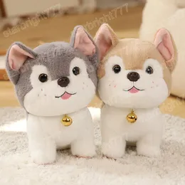 25 cm de simulação cão de pelúcia husky brinquedo super kawaii líquido boneca de cachorro bonecas de animais de pelúcia para crianças Presente de aniversário