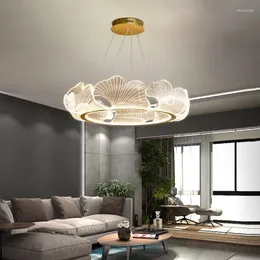 ペンダントランプモダンなミニマリストのアクリルライトは、キッチンリビングルームの寝室の屋内照明のためのハンギングランプを導いていますランプ