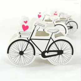 ギフトラップ50pcsキャンディボックス自転車ボックスパーティーのおかげで、結婚式の装飾マリアはベビーシャワーの恩恵を好みます。