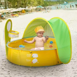 Namioty i schroniska namiot plażowy ochronę UV Słoneczne schronienie Small House Waterproof Up Pornble Ball Toys Basen Dzieci dzieci