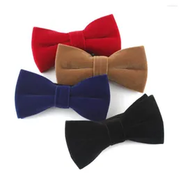 Bow Ties 2022 Novelty Velvet Kravat Erkekler Smokin Yetişkin Bow-Tie Beyefendi Damat Düğün Gravata Borboleta Özel Logo