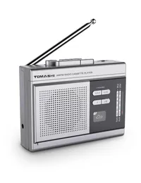 طوابق الكاسيت Tomashi Portable Radio Player Walkman Recorder Tare to MP3 مع سماعة رأس ميكروفون مكبر الصوت المدمجة 221027