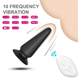 Beauty Items Wibrator analny dla mczyzn bezprzewodowy pilot silikonowy Butt Plug gejw zabawka erotyczna korek kobiet produkty dorosych masaer prostaty